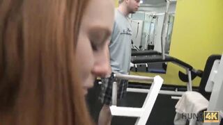 Fantasy Cute girl instead of training has sex in gym