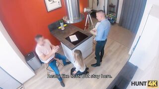 Fantasy Polina Max plays carnal games with boyfriend's client in apartment