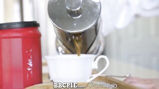 BBC BBC Blows Multiple Creampies Deep Inside White Pussy Before Breakfast