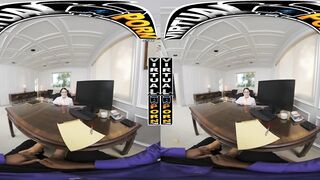 VIRTUAL PORN - Slutty Secretary Alex Coal Taking Your Big Black Cock In VR