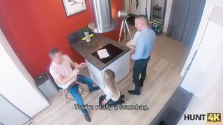 Fantasy Man rents an apartment and fucks a blonde immediatel