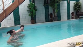 Fantasy Cuckold swims while handsome stranger has fun with..