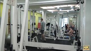 Fantasy Naive gym bunny has sex with rich male instead