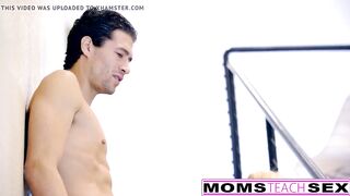 Squirting MILF Gets Creampie From Step-Son
